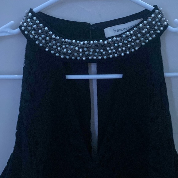 Francesca’s Black Lace Dress Size L - Picture 4 of 8
